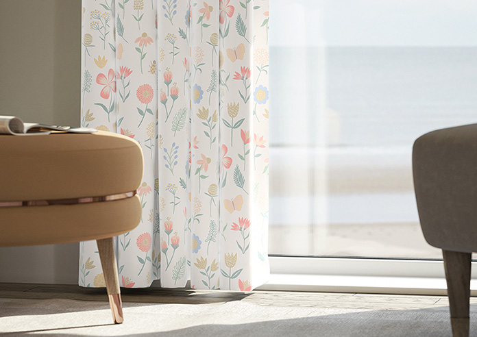 Floral Whimsy, Springtime - Made to Measure Curtains - Image 5